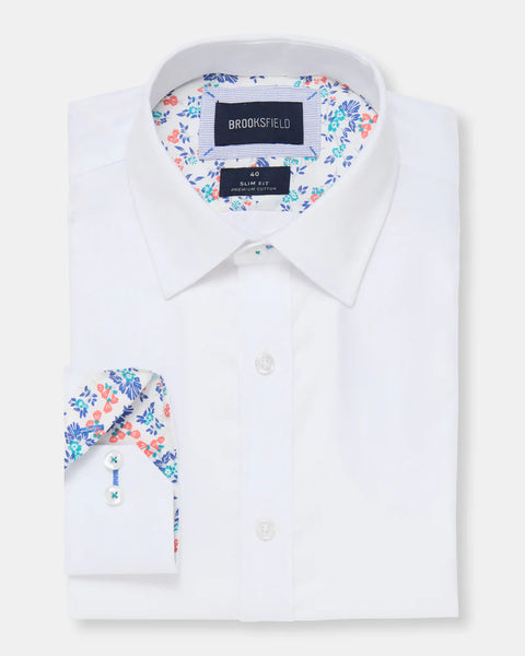 Brooksfield LUXE SLIM FIT BUSINESS SHIRT