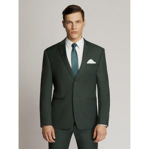 Scuzzatti Bottle Green Suit Fine Twill Plain Suit