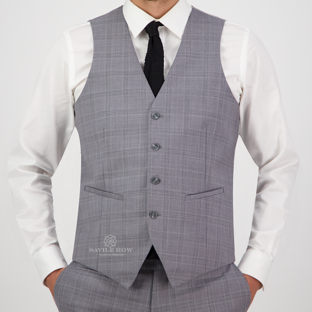 Savile Row Vest- SAUL SILVER-FW6