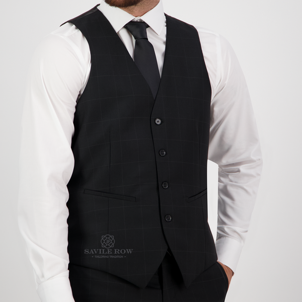 Savile Row Vest SAUL BLACK FW9