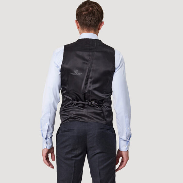 Savile Row Vest - ISAAC CHARCOAL B4