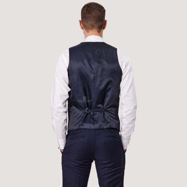 Savile Row Vest - SAUL NAVY D7