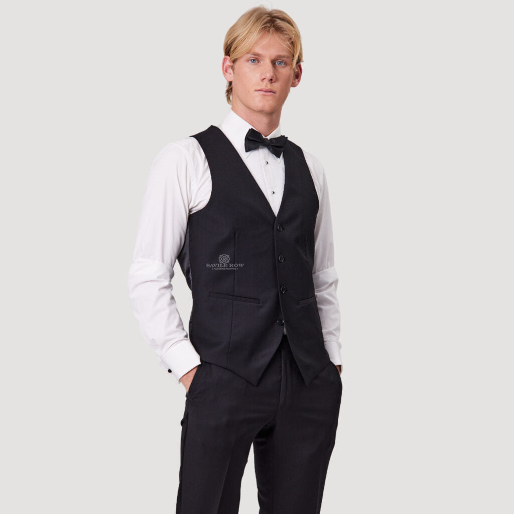 Savile Row Vest - SAUL BLACK D9