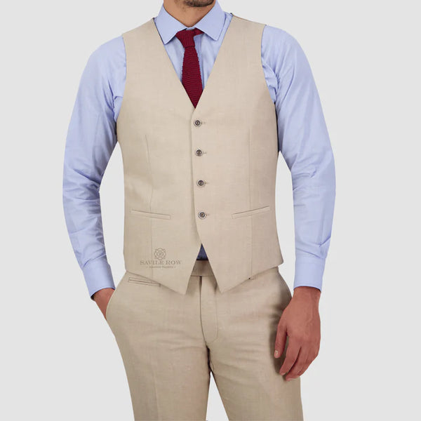 Savile Row Vest - SAUL SL6 SAND