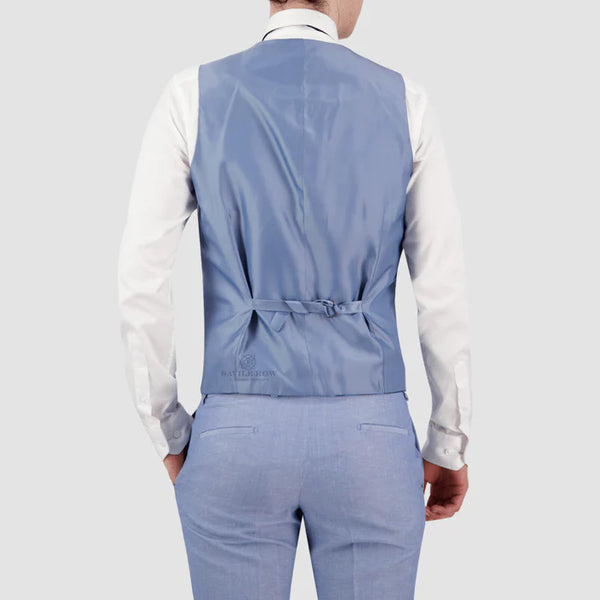 Savile Row Vest - SAUL SL5 SKY