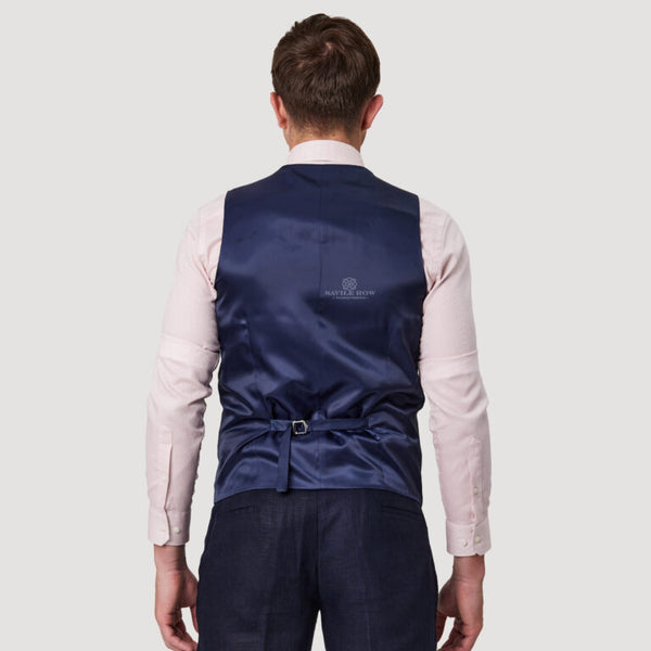 Savile Row Vest - SAUL NAVY SL7